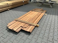 Thermo frake geschaafde plank partij (2650-3040x66-90x18mm) - afbeelding 1 van  4