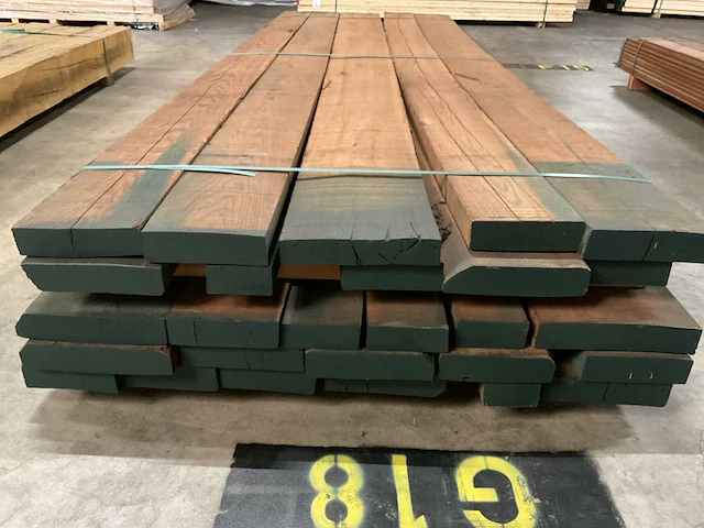 Thermo oak eiken planken 52 mm ca. 0,795 m³ - afbeelding 2 van  4