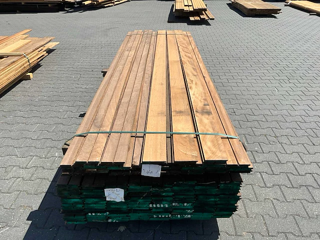 Thermo okoumé dubbel rhombus (3350x123x19mm) (145x) - afbeelding 2 van  6