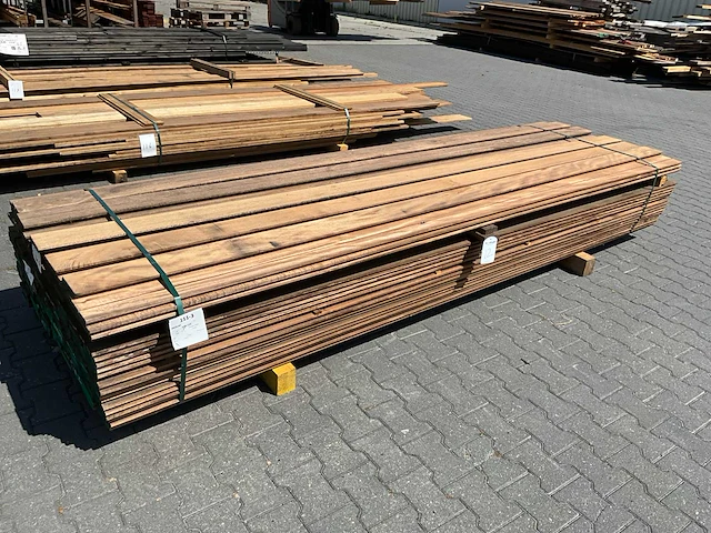 Thermo okoumé dubbel rhombus (3350x123x19mm) (145x) - afbeelding 3 van  6