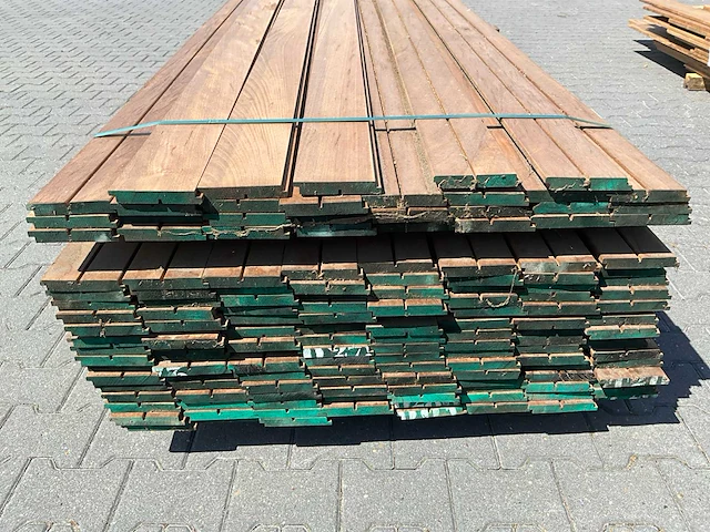 Thermo okoumé dubbel rhombus (3350x123x19mm) (145x) - afbeelding 5 van  6