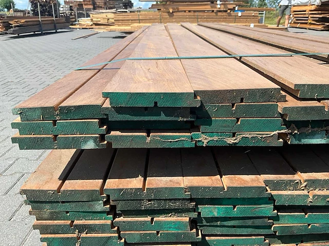 Thermo okoumé dubbel rhombus (3350x123x19mm) (145x) - afbeelding 6 van  6