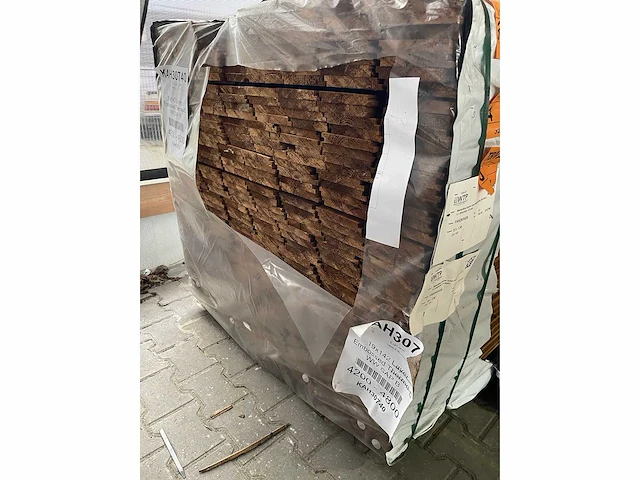 Thermo vuren channelsiding 19x134mm, lengte 420cm (121x) - afbeelding 3 van  3