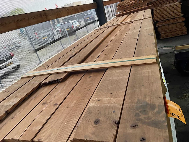 Thermo vuren channelsiding 19x134mm, lengte 480cm (123x) - afbeelding 1 van  3
