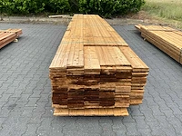 Thermo vuren geborstelde planken (3000-5400x170x18mm) (ca 200x) - afbeelding 2 van  5