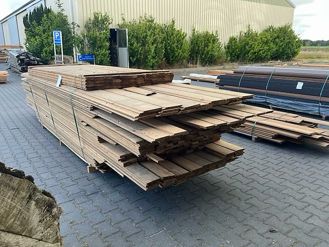 Thermo vuren partij diverse gevelbekleding (ca 100m2) - afbeelding 3 van  8