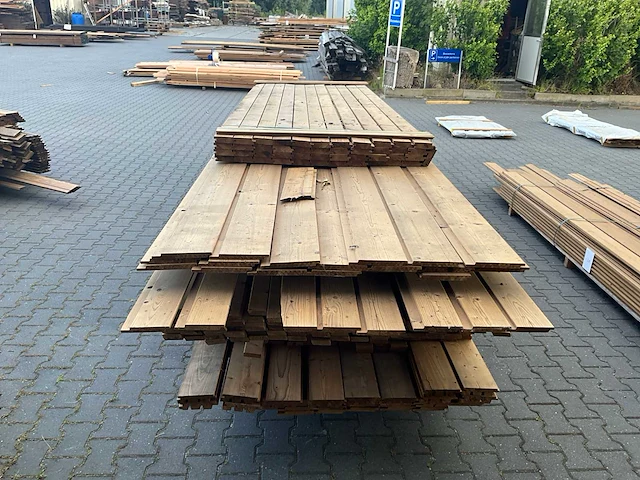 Thermo vuren partij diverse gevelbekleding (ca 100m2) - afbeelding 4 van  8