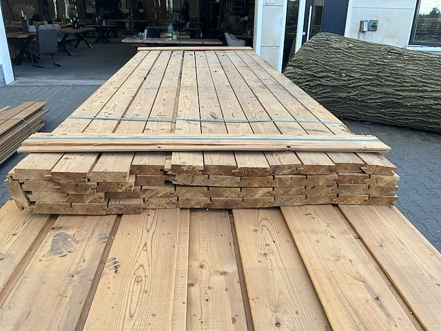 Thermo vuren partij diverse gevelbekleding (ca 100m2) - afbeelding 5 van  8