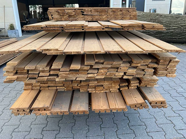 Thermo vuren partij diverse gevelbekleding (ca 100m2) - afbeelding 7 van  8