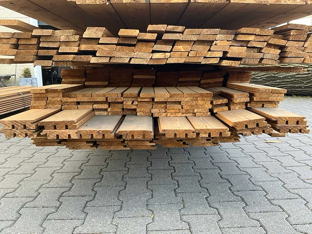 Thermo vuren partij diverse gevelbekleding (ca 100m2) - afbeelding 8 van  8