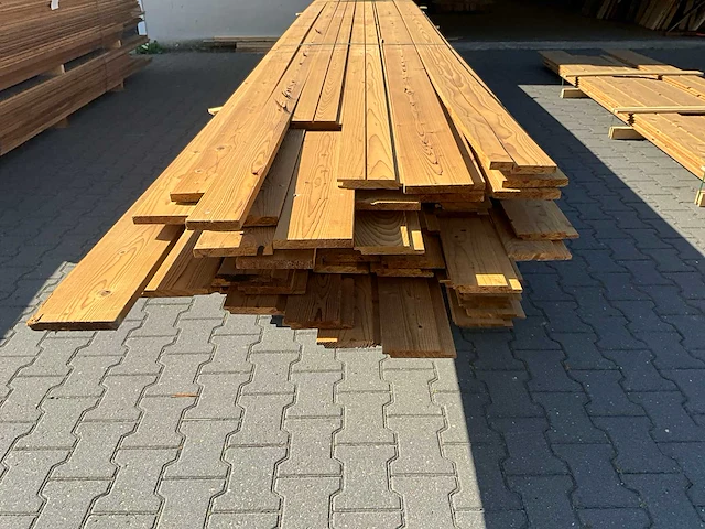 Thermo vuren partij diverse gevelbekleding (ca 120m2) - afbeelding 6 van  8