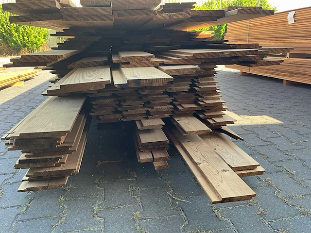 Thermo vuren partij diverse gevelbekleding (ca 120m2) - afbeelding 8 van  8