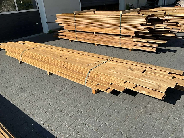 Thermo vuren partij diverse gevelbekleding - afbeelding 2 van  5
