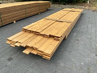 Thermo vuren plank partij (3200-5700x135x18mm) (120x) - afbeelding 1 van  3