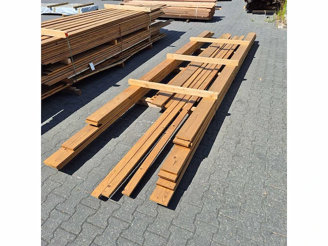 Thermo vuren planken (4200-5100x66-140x18mm) (20x) - afbeelding 4 van  5