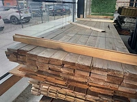 Thermo vuren planken fijnbezaagd 4500x100x25mm (50x) - afbeelding 1 van  3