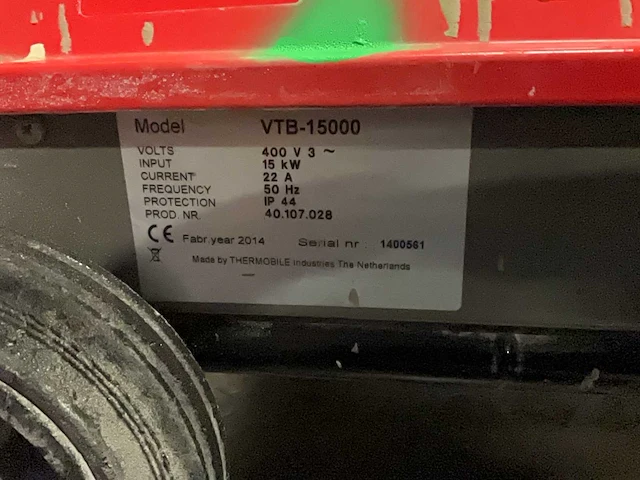 Thermobile vtb15000 heater - afbeelding 5 van  5