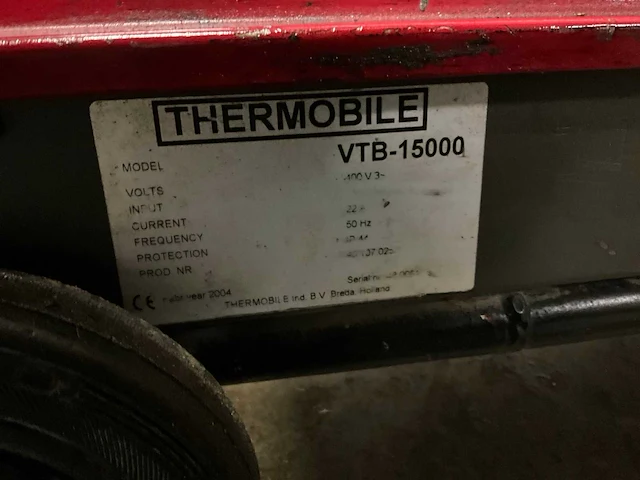 Thermobile vtb15000 heater - afbeelding 5 van  5