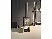 Thermocet woodstove woody loft base design hout haard - afbeelding 2 van  8