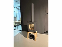 Thermocet woodstove woody loft base design hout haard - afbeelding 3 van  8