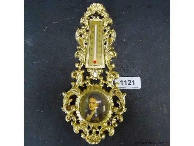 Thermometer en portret in lijst - afbeelding 1 van  5