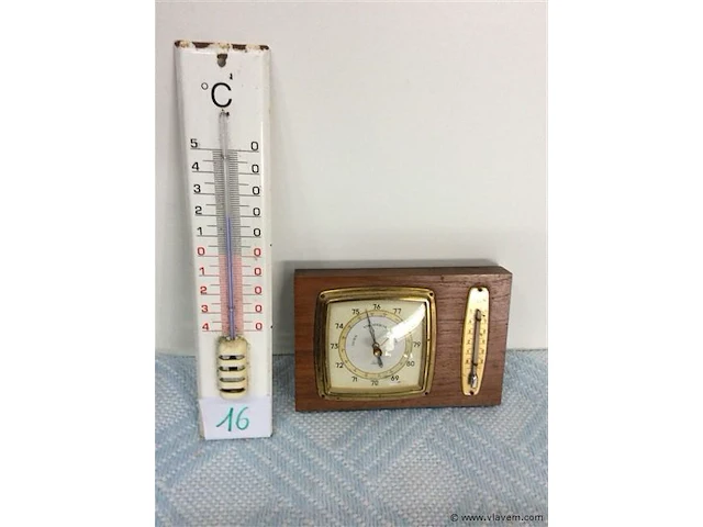 Thermometer/barometer - afbeelding 1 van  1