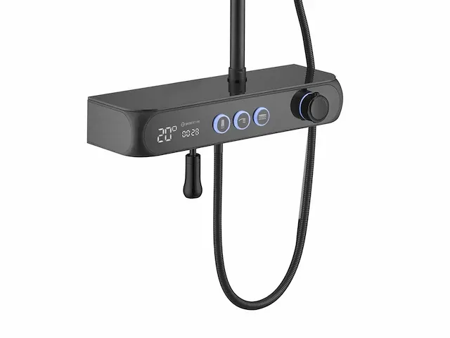 Thermostatisch opbouw regendoucheset - digitaal display - ledava - afbeelding 4 van  7