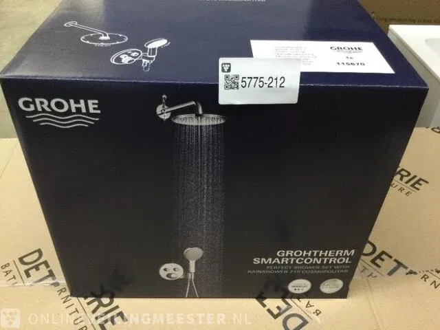 Thermostatische doucheset grohe, smartcontrol 115670, chroom - afbeelding 2 van  2