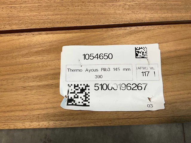 Thermowood ayous rib3 gevelbekleding 390x14,5x2,2 cm (30x) - afbeelding 6 van  7