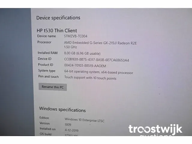 Thinclient inclusief monitor - afbeelding 2 van  5