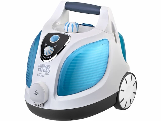 Thomas vaporo buggy cilindrische stoomreiniger 1.6l 1400w blauw biay - afbeelding 1 van  6