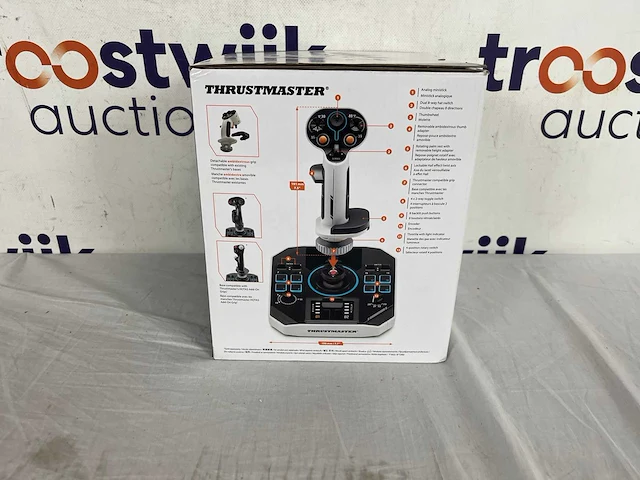 Thrustmaster sol-r 1 flightstick - joystick voor links- en rechtshandigen - 44 drukknoppen, 8 assen, 2 triggers, een mini-stick - afbeelding 2 van  2