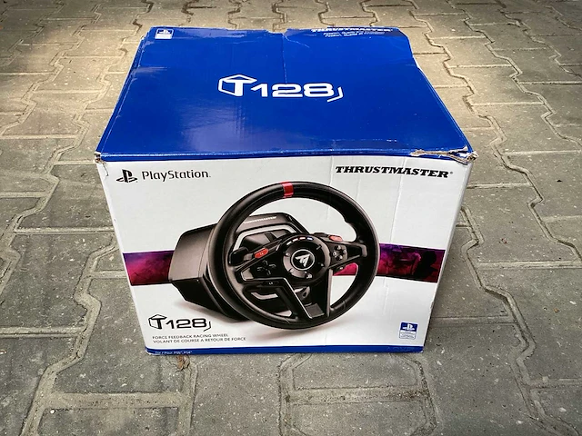 Thrustmaster t128 force feedback playstation racestuur met pedalen - afbeelding 1 van  6