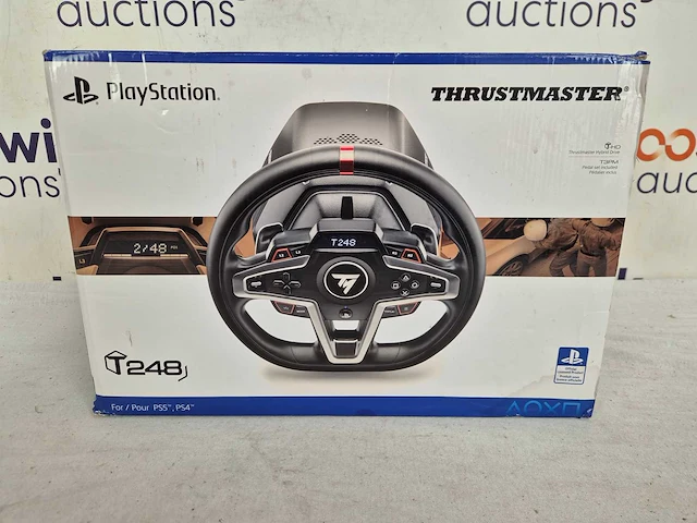 Thrustmaster t248-p - racestuur en 3 pedalen - force feedback & magnetische flippers - voor ps5/ps4/pc - afbeelding 2 van  2