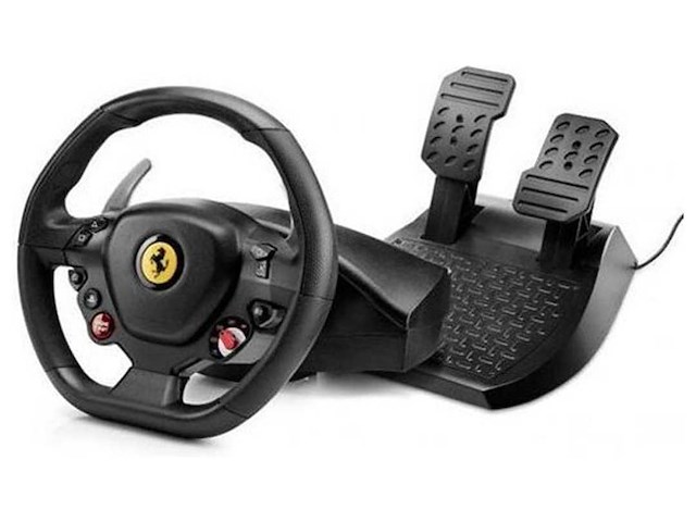 Thrustmaster t80 ferrari 488 gtb - racestuur en pedalen - ps5/ps4/pc - afbeelding 1 van  1