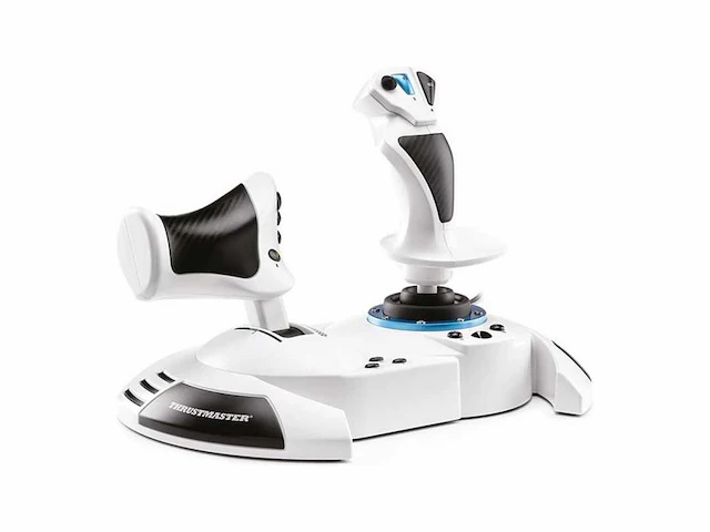 Thrustmaster t.flight hotas one - microsoft flight simulator edition - wit, zwart - afbeelding 1 van  2