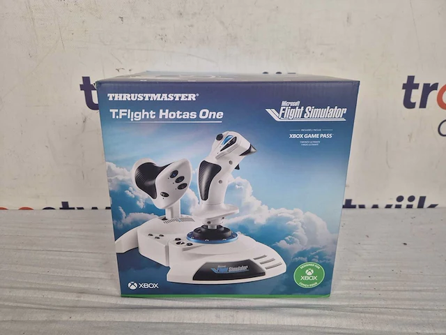 Thrustmaster t.flight hotas one - microsoft flight simulator edition - wit, zwart - afbeelding 2 van  2