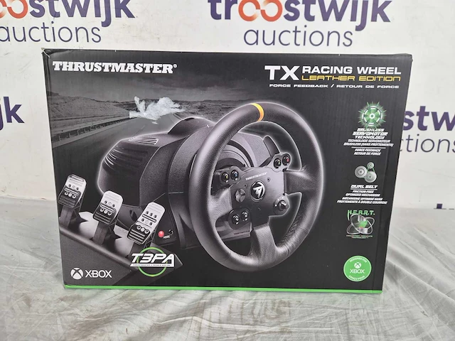 Thrustmaster tx leather edition - racestuur en 3 pedalen - afbeelding 2 van  2