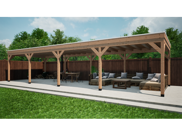 Thuisbezorgveiling van onder andere veranda's en tuinoverkappingen