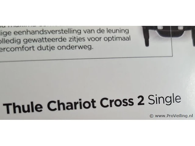 Thule fietskar | model chariot cross 2 single | kleur antraciet - afbeelding 5 van  5