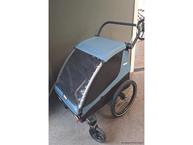 Thule fietskar | model courier | kleur blauw - afbeelding 2 van  7