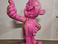 'thumbs up baby'' - paintsplash pink pop art - xxl formaat - afbeelding 1 van  9