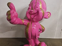 'thumbs up baby'' - paintsplash pink pop art - xxl formaat - afbeelding 2 van  9