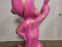 'thumbs up baby'' - paintsplash pink pop art - xxl formaat - afbeelding 4 van  9