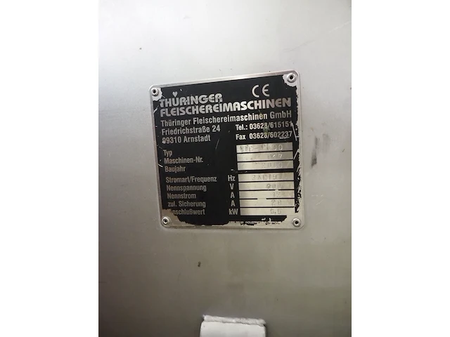 Thuringer fleischereimaschinen - afbeelding 9 van  9