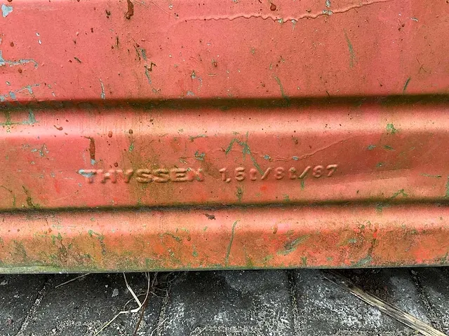 Thyssen - 1,5 ton - stapelkrat met 54 layher consoles - afbeelding 2 van  12
