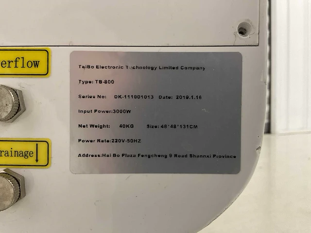Tiabo electronic - tb-800 - laser- huidbehandelingswerkstation - afbeelding 7 van  7