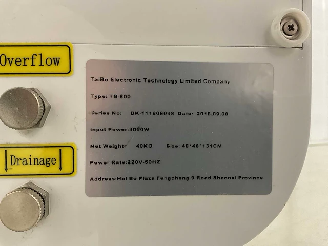 Tiabo electronic - tb-800 - laser- huidbehandelingswerkstation - afbeelding 7 van  7