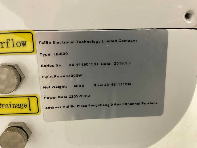 Tiabo electronic - tb-800 - laser- huidbehandelingswerkstation - afbeelding 9 van  9