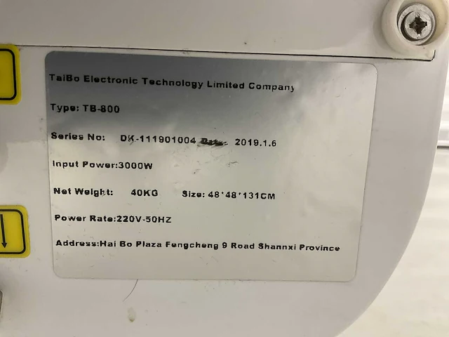 Tiabo electronic - tb-800 - laser- huidbehandelingswerkstation - afbeelding 7 van  7